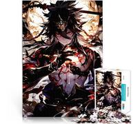 Personnage Masculin d'anime aux Yeux Rouges Puzzles de 1000 pièces pour Adolescents Jeu de Quiz Jeu de défi Unique 38x26cm