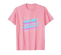 Personnage Principal Energy Neon Burst Typographie T-Shirt, Homme, Rose, S
