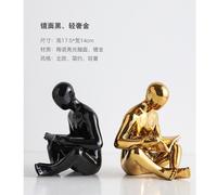 Personnage Serre-Livres En Céramique Meuble Tv Armoire De Chevet Bureau Table A Thé Décoration Stockage Ornement Accompagnant Cadeau One Piece-Black+Gold