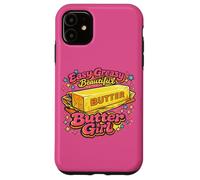 Personnage Vintage Sassy Golden Melting Butter Girl Coque pour iPhone 11
