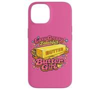 Personnage Vintage Sassy Golden Melting Butter Girl Coque pour iPhone 14