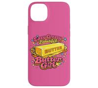 Personnage Vintage Sassy Golden Melting Butter Girl Coque pour iPhone 14 Plus