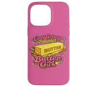 Personnage Vintage Sassy Golden Melting Butter Girl Coque pour iPhone 14 Pro Max