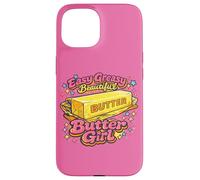 Personnage Vintage Sassy Golden Melting Butter Girl Coque pour iPhone 15