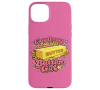 Personnage Vintage Sassy Golden Melting Butter Girl Coque pour iPhone 15 Plus