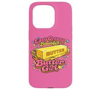 Personnage Vintage Sassy Golden Melting Butter Girl Coque pour iPhone 15 Pro