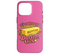 Personnage Vintage Sassy Golden Melting Butter Girl Coque pour iPhone 16 Pro