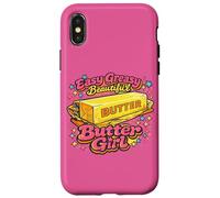 Personnage Vintage Sassy Golden Melting Butter Girl Coque pour iPhone X/XS