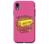 Personnage Vintage Sassy Golden Melting Butter Girl Coque pour iPhone XR