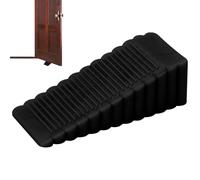 Personnages à l'intérieur de la porte à l'intérieur - Stopper flexible du coin du sol, porte-porte à rayures | Bloqueur de portes non marqué en caoutchouc, conception de coin empilable
