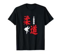 Personnages asiatiques et l'art de l'autodéfense dans Le Judo T-Shirt