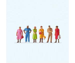 Personnages debouts (x6) - PREISER 14047 - HO 1/87
