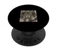 Personnages du Film d'horreur drôle surpris avec Un Chat effrayé PopSockets PopGrip Adhésif