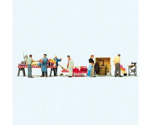 Personnages "En Brocante" / Marché aux puces N°4-HO 1/87-PREISER 10623