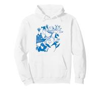 Personnages en Cours d'exécution de Moomin's Winter Follies Bleu Clair Sweat à Capuche