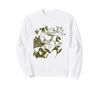 Personnages en Cours d'exécution des Folies d'hiver d'olive Moomin Sweatshirt