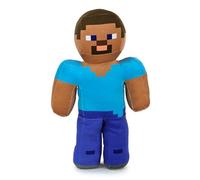 Barrado Personnages en Peluche du Jeu Vidéo Minecraft - Enderman, Chameau, Ocelot, Cochon, Steve, Alex, Creeper, Loup - Tailles Selon Modèle - Qualité Super Soft (Steve)