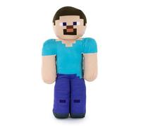 Personnages en Peluche du Jeu Vidéo Minecraft - Enderman, Chameau, Ocelot, Cochon, Steve, Alex, Creeper, Loup - Tailles Selon Modèle - Qualité Super Soft (Steve)