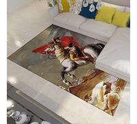 Personnages historiques Tapis de Sol, Zone Tapis Souples Chambre Salon, Tapis de Sol, Tapis antidérapants, Napoléon Portrait Peinture Tapis 140x200cm