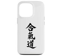 Personnages Kanji Aikido Art Martial Japonais Coque pour iPhone 13 Pro