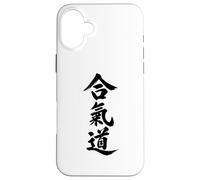Personnages Kanji Aikido Art Martial Japonais Coque pour iPhone 16 Plus