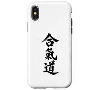 Personnages Kanji Aikido Art Martial Japonais Coque pour iPhone X/XS