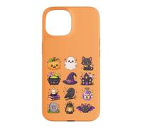 Personnages Kawaii Mignons d'halloween au Design Effrayant de Saison Coque pour iPhone 15