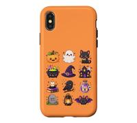 Personnages Kawaii Mignons d'halloween au Design Effrayant de Saison Coque pour iPhone X/XS