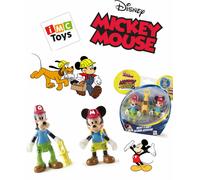 Personnages Mickey de 9 cm et filet de camping - IMC TOYS -