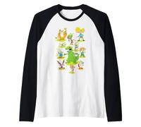 Personnages Nickelodeon recouverts de Slime Manche Raglan