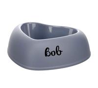 Personnalisable Bol pour Chien et Chat Pandor Cœur 250 ML (S) Bleu - antidérapant & Anti-basculement - pour Petits Chiens et Chats - personnalisé avec prénom - Petslino