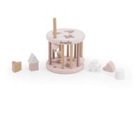 Personnalisable Jeu de tri en Forme de Roue Rose - Apprentissage des Formes & motricité Fine - pour bébés dès 12 Mois - personnalisé avec prénom - Label Label