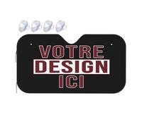 Personnalisable Pare Soleil Voiture Pare Brise Avant personnalisé Concevez Votre Propre Logo Photo Texte Protection Avant Parfaite Contre Les Rayons UV et la Chaleur dans Votre Voiture Noir S