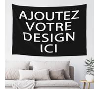 Personnalisable Tapisserie affiche personnalisée Choisissez votre Photo et Texte de Vacances Tenture Murale pour Salon Chambre Décor Anniversaire Mariage Cadeau de Remise des Diplômes 203 cm x 152 cm