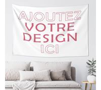 Personnalisable tapisserie personnalisé Tenture Murale Avec Photo Texte poster pour mariage famille cadeau commémoratif Tapisseries murales de décoration d'intérieur 152 cm x 130 cm