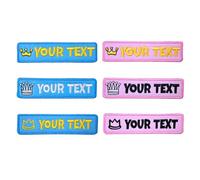 Personnalisé 2pcs Personnalisé Brodé Patch Forme Unique Tag Badge Pour Vestes, Chapeaux, Ceintures, Patchs Dorsaux Avec Support en fer et Fermeture de Support Auto-agrippante