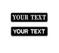 Personnalisé 2pcs Personnalisé Brodé Patch Tag Badge pour Vestes, Chapeaux, Casquettes, Patchs Dorsaux avec Support en fer et Attache de Support Auto-agrippant