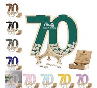 Personnalisé 70e anniversaire guestbook alternative, personnalisé numérique 70 Drop Box anniversaire remplacement guestbook, 70e anniversaire fournitures cadeaux, 70e anniversaire décorations