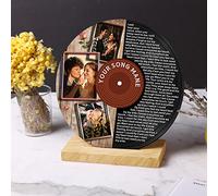 Personnalisé Acrylique Chanson Paroles Enregistrement Affichage Meilleur Ami Cadeau Pour Besties Chanson Nom Photo Personnalisé Disque Vinyle Anniversaire Jour Cadeau Pour Soeur