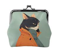 Personnalisé Avatar Petit porte-monnaie pour femme, pochette rectangulaire avec serrure à baiser, format de poche, mini porte-monnaie pour femme