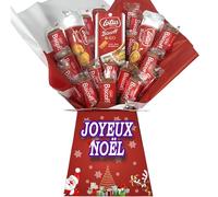 Personnalisé Boîte de Chocolats Joyeux Noël, Collection Festive, Chocolat au Lait, Emballage Cadeau Édition Limitée (Compatible BISCOFF)