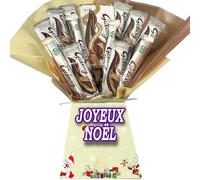 Personnalisé Boîte de Chocolats Joyeux Noël, Collection Festive, Chocolat au Lait, Emballage Cadeau Édition Limitée (Compatible GALAXY)