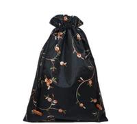 Personnalisé Brodé Fruit Mode Dames Chaussures Sacs Cordon De Rangement Voyage Pochette En Gros Réutilisable Chaussures Couvertures Avec Doublure, Noir (10 pièces), 10.6 x 14 inch about, Rangement
