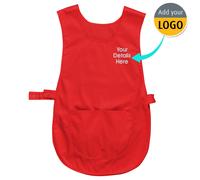 Personnalisé Brodé Tablier avec Poche Femmes Tenue de Travail Barre Nettoyage