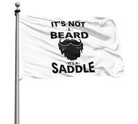 Personnalisé Bruant Avec Œillets Bannière Ce N'Est Pas Une Barbe, C'Est Une Selle 90X150Cm Drapeaux De Pirate Pour Célébration Événements Balcon