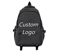 Personnalisé Cartable Personnalisée Logo Photo Texte Sac À Dos Hommes Femmes Grande Capacité Étudiants Extérieur Décontracté Épaule Sacs À Dos Color2,30 * 15 * 45CM