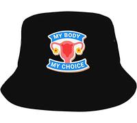 Personnalisé Chapeau Bob Mon Corps, Mon Choix Chapeaux de Seau Anti-UV Bobs Homme pour Voyage Femmes Sports