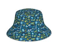 Personnalisé Chapeau De Soleil,Machines De Construction De Routes Impression Bonnet De Soleil Funky Chapeaux De Soleil De Plage pour Hommes Sports Été