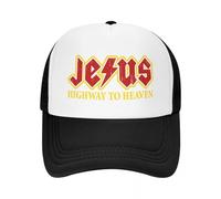 Personnalisé Classique Jesus Rocks Highway to Heaven Casquette de Baseball Femmes Hommes Respirant Trucker Hat Protection Solaire Snapback Chapeaux