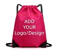 Personnalisé Cordon De Serrage Sac À Dos Sports Sac À Dos Fermeture Éclair Pochette Extérieur Personnalisée Impression Design Entreprise Logo Sac À Dos Hommes Femmes Cadeau Color11,34 * 1 * 44cm